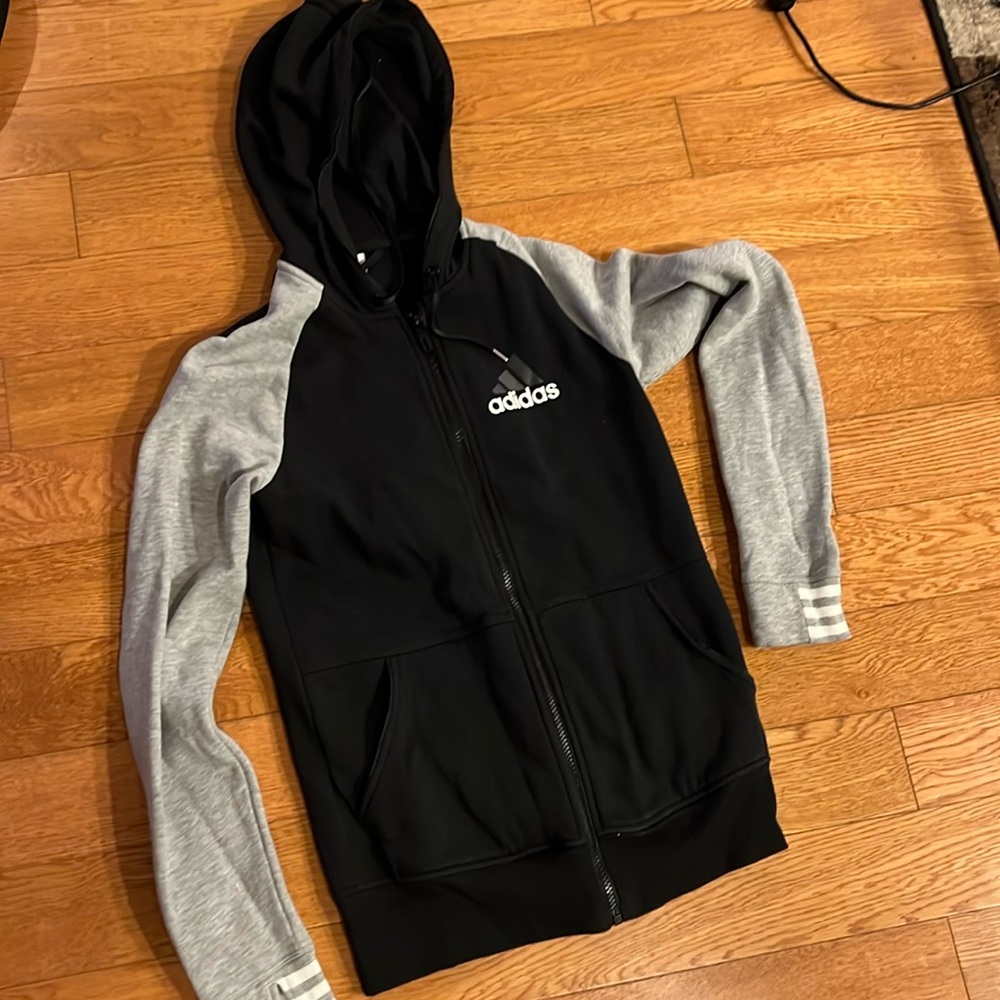 Adidas zippered sweatshirt